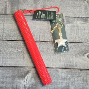 NWT Starbucks Hard Storage Case 2 Reusable Straws Cleaning Brush & Star Charm
